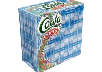Coala 80 db-os 33×33 1 rétegű Party szalvéta kockás